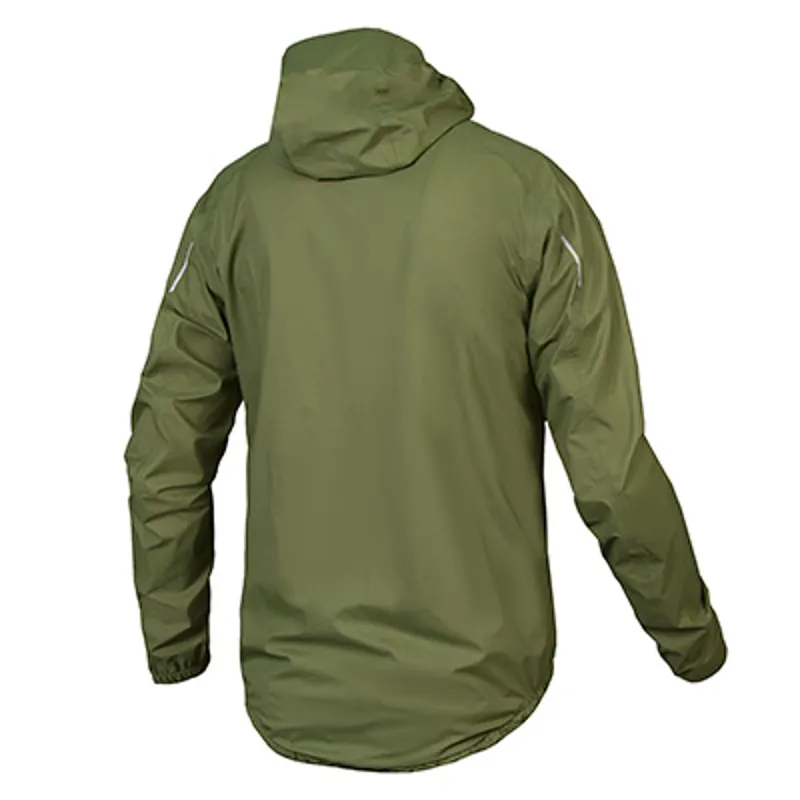 Endura GV500 Waterproof Gravel Cycling Jacket in Olive Green-1